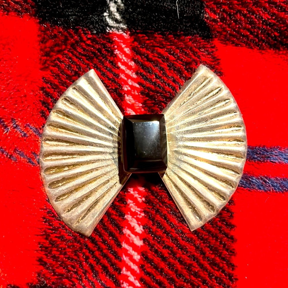 Sterling Silver Brooch Large Vintage